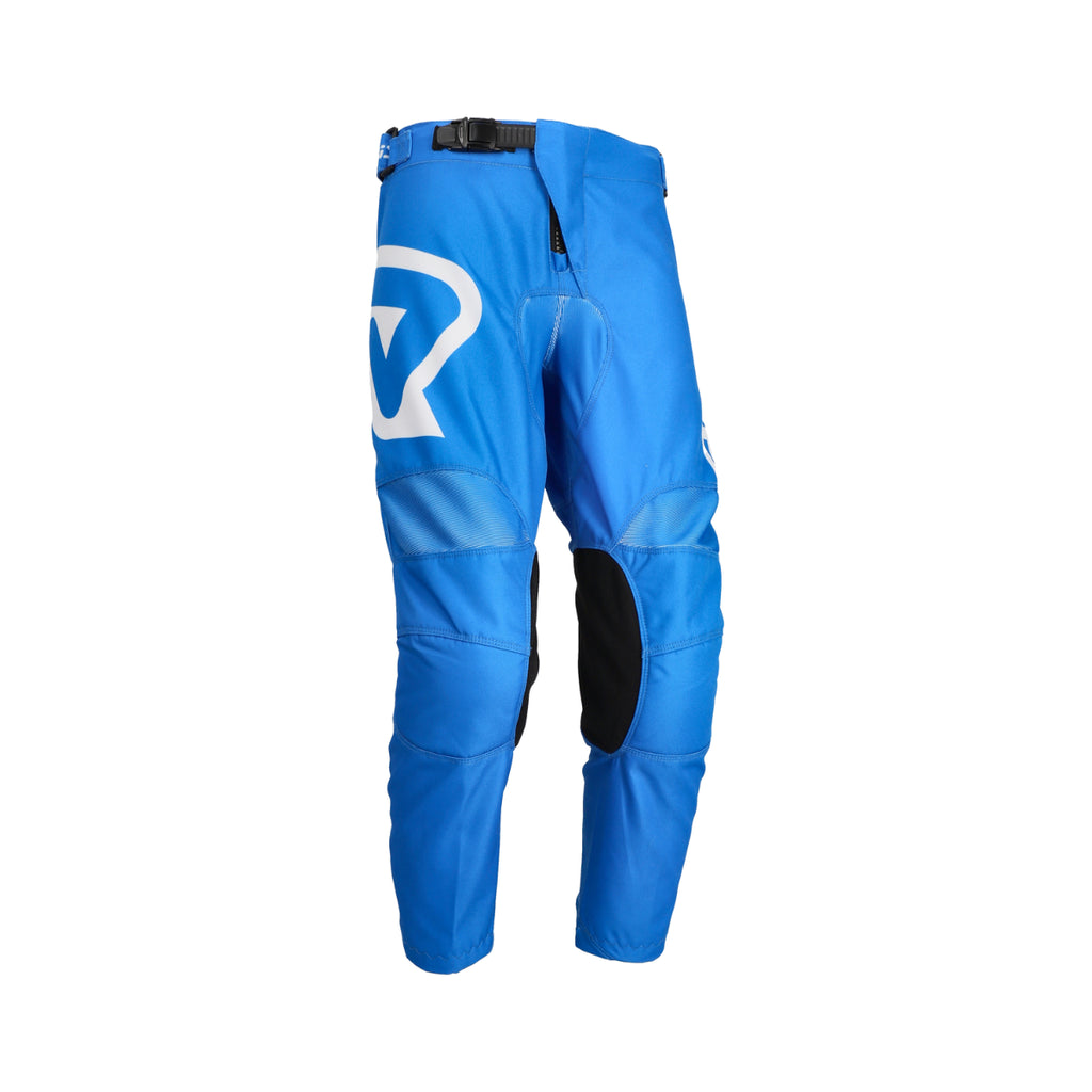 PANTALON MX LINEAR NIÑO BLANCO/AZUL