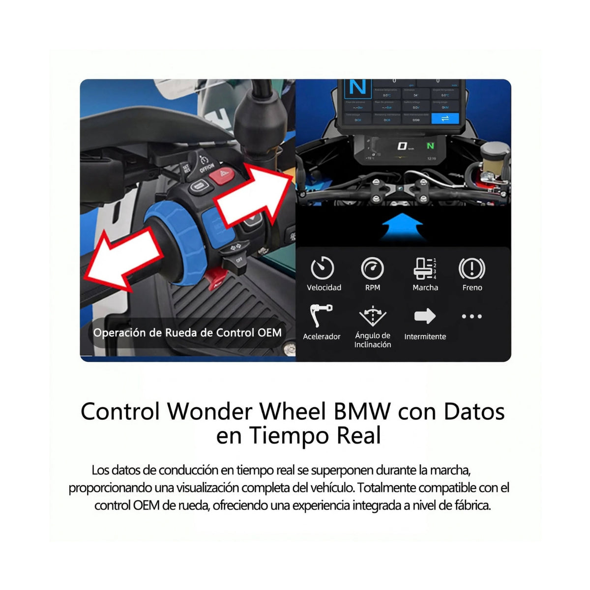 CARPLAY CON SOPORTE ORIGINAL BMW 6.2" ALIEN RIDER