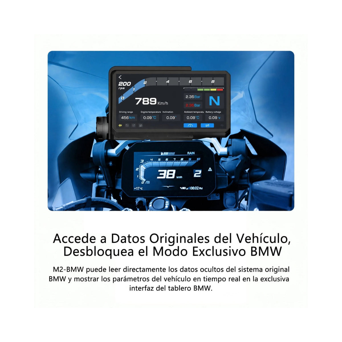 CARPLAY CON SOPORTE ORIGINAL BMW 6.2" ALIEN RIDER