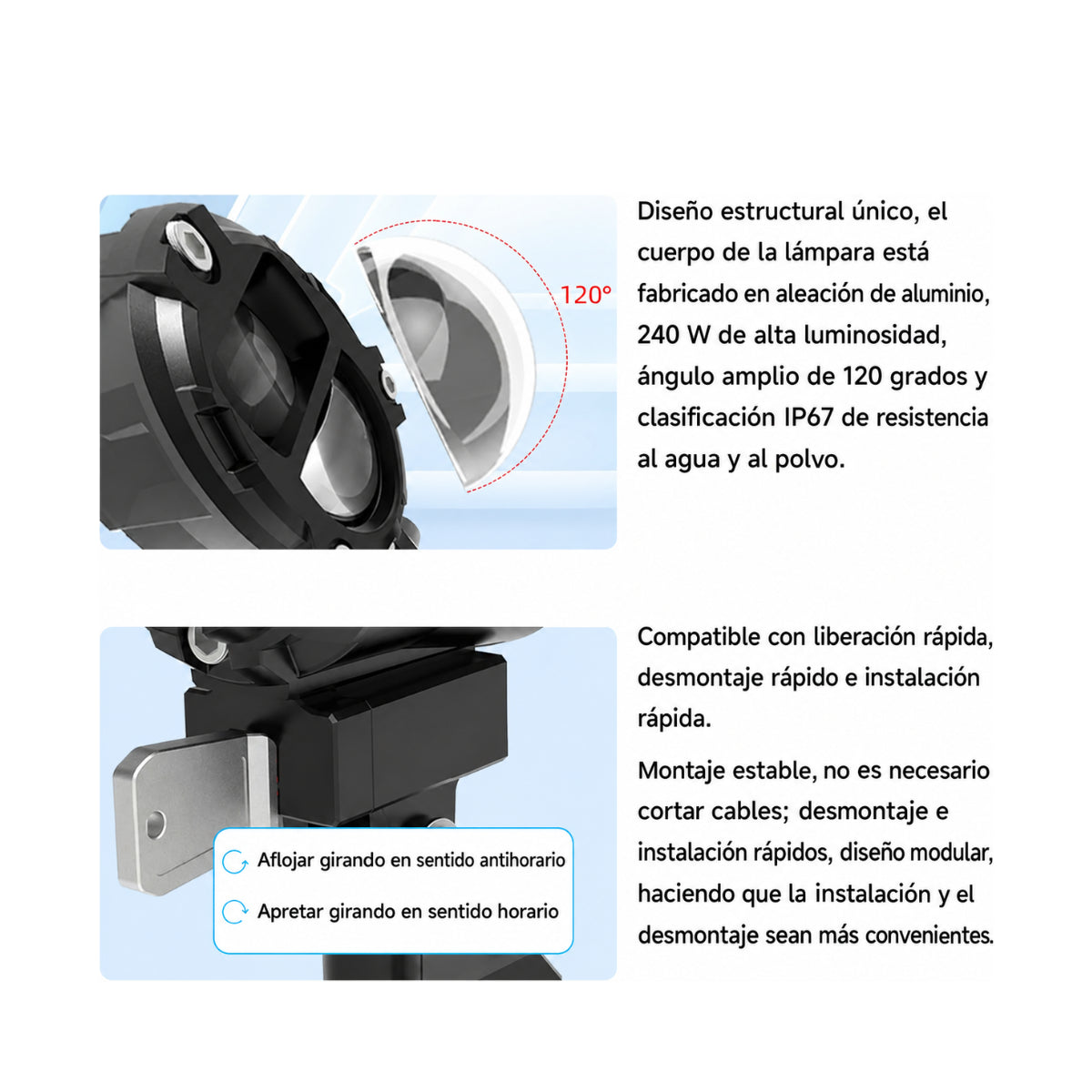EXPLORADORAS LED DE 240W ALIEN RIDER