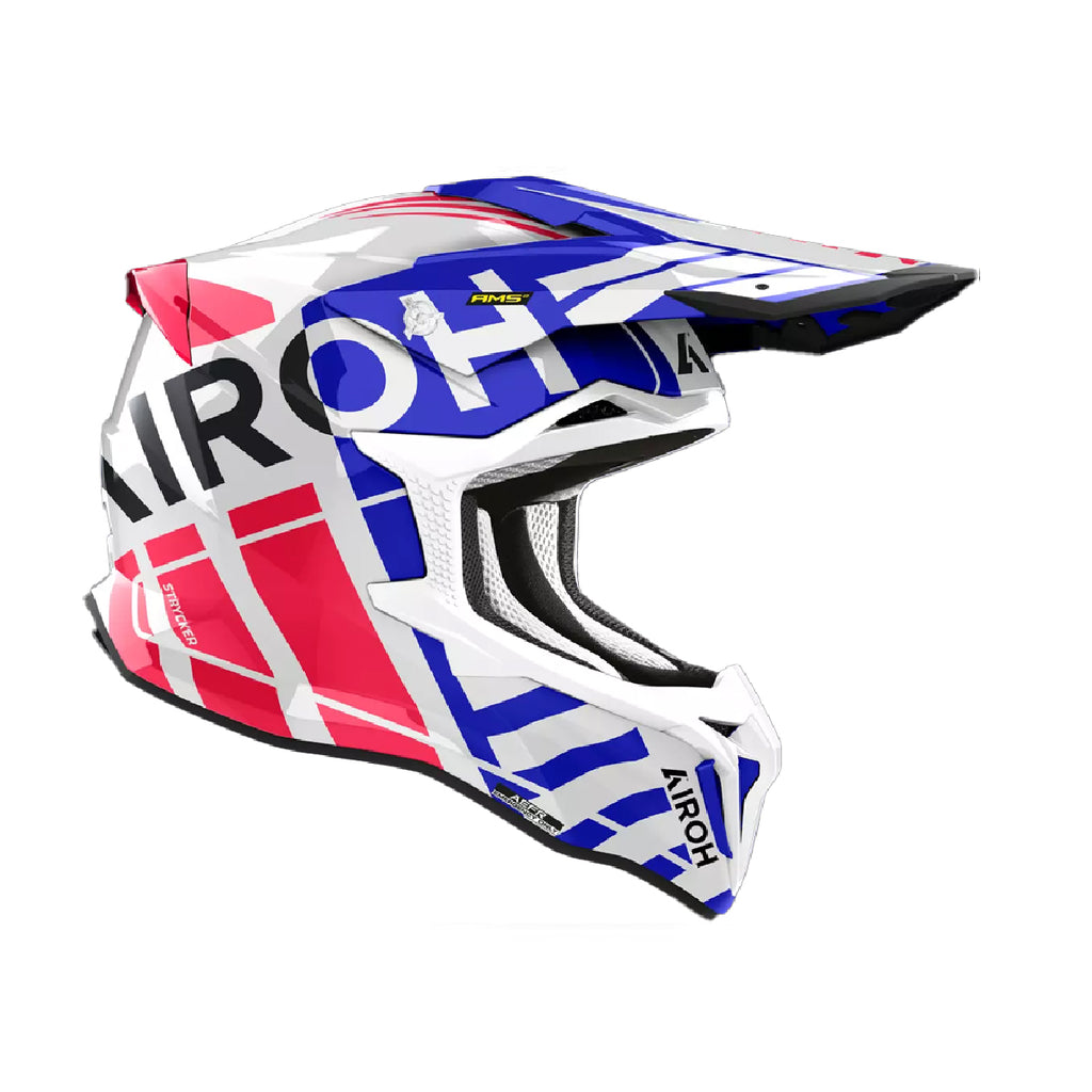 STRYCKER BRAVE AIROH AZUL/ROJO
