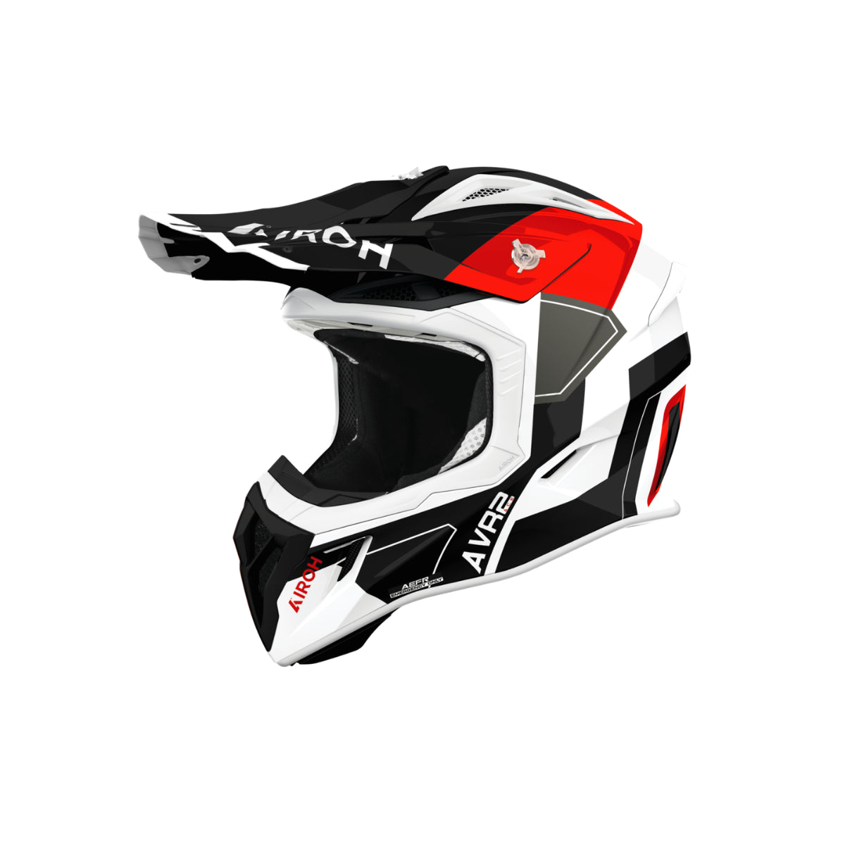 AVIATOR ACE 2 SHIELD AIROH NEGRO/BLANCO/ROJO