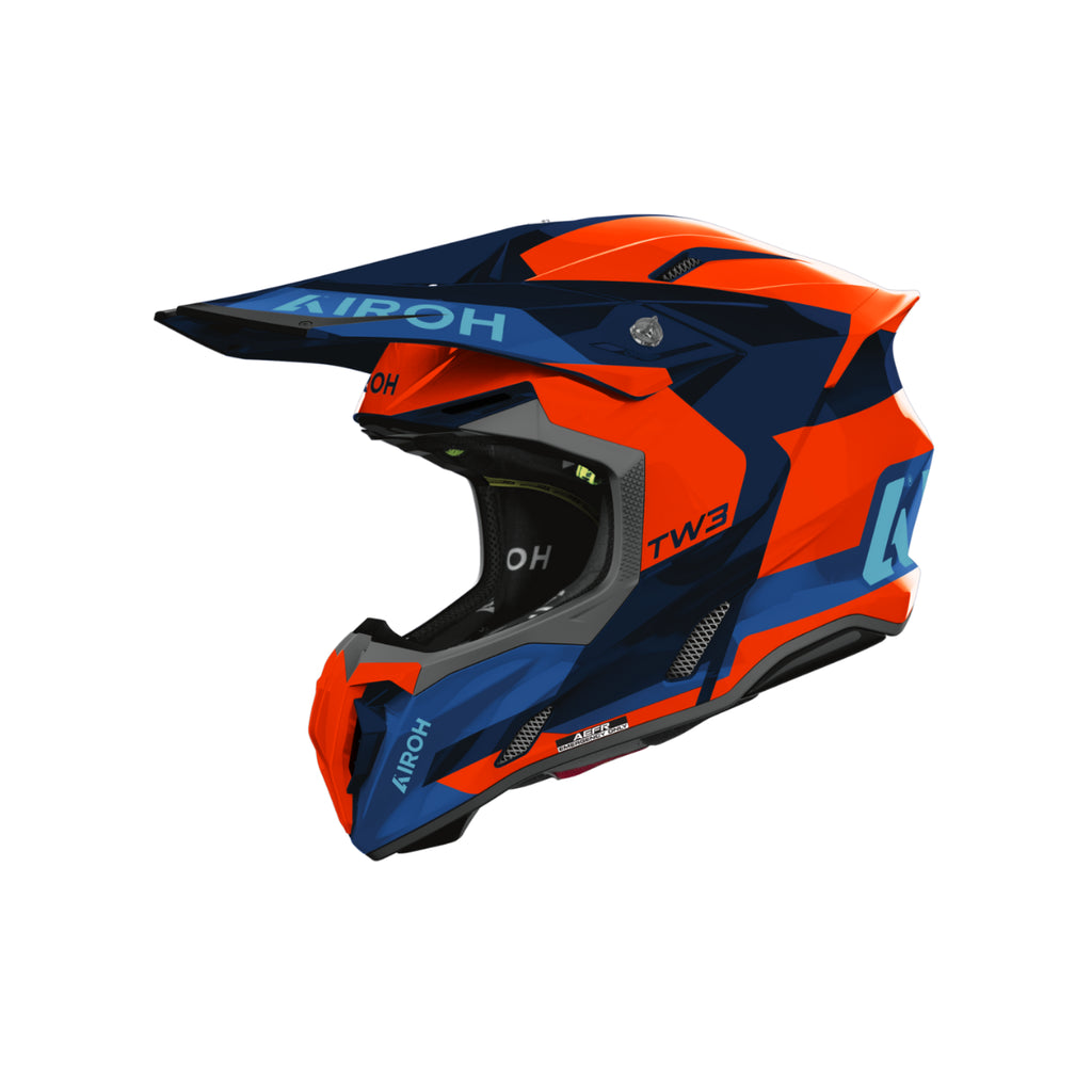 TWIST 3 FANCY AIROH NARANJA/AZUL