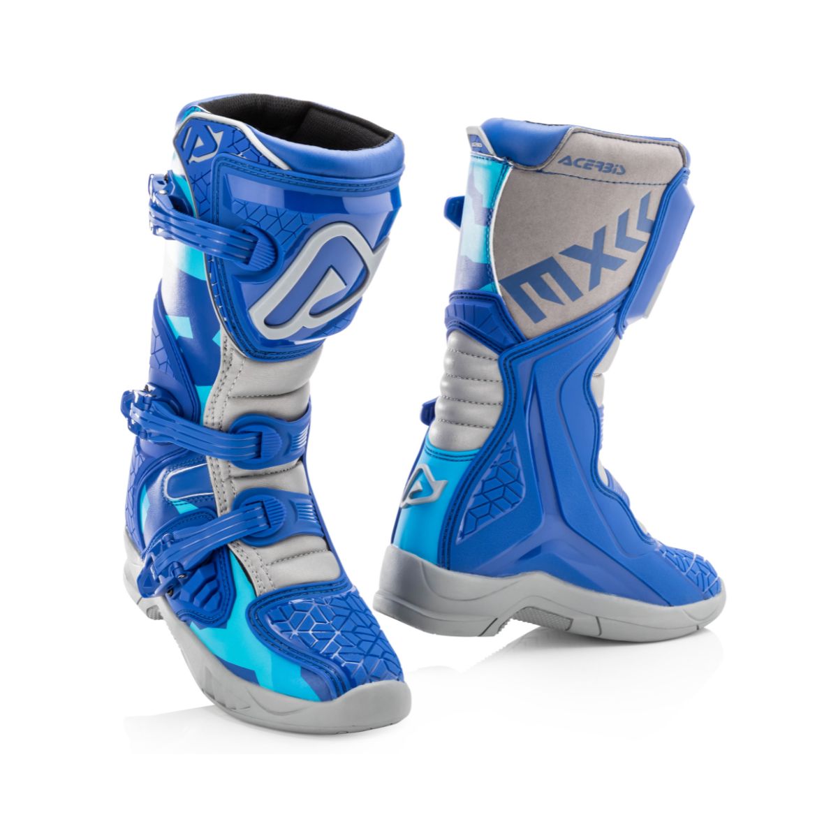 X-TEAM JR ACERBIS AZUL/GRIS