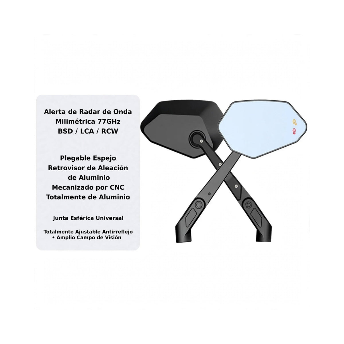 JUEGO ESPEJO RETROVISOR M7PRO ALIEN RIDER