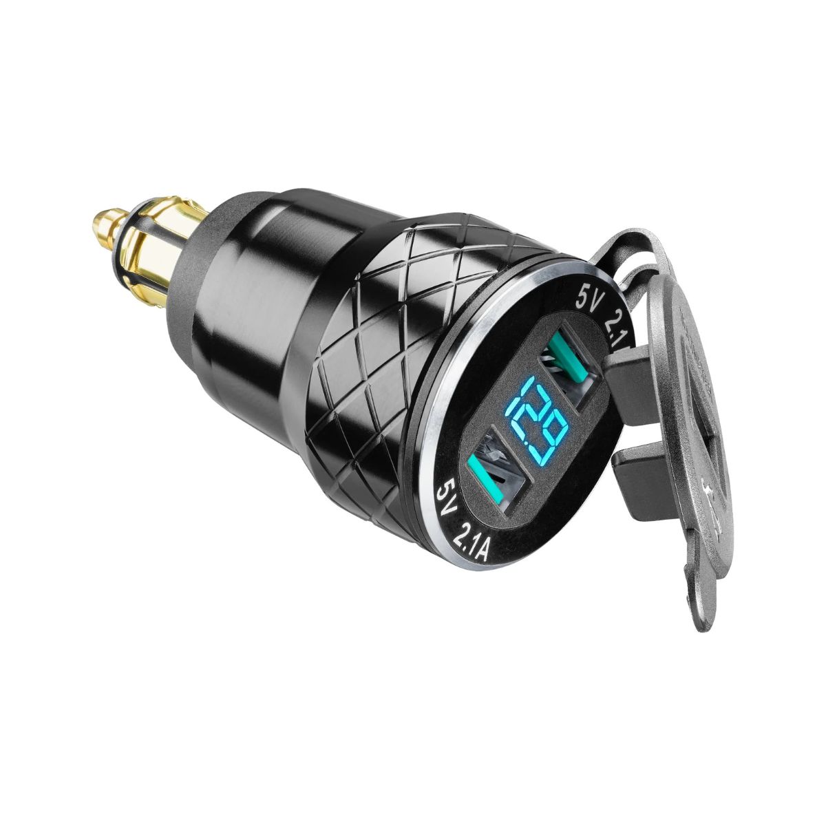 ADAPTADOR DIN 2USB CON VOLT?METRO