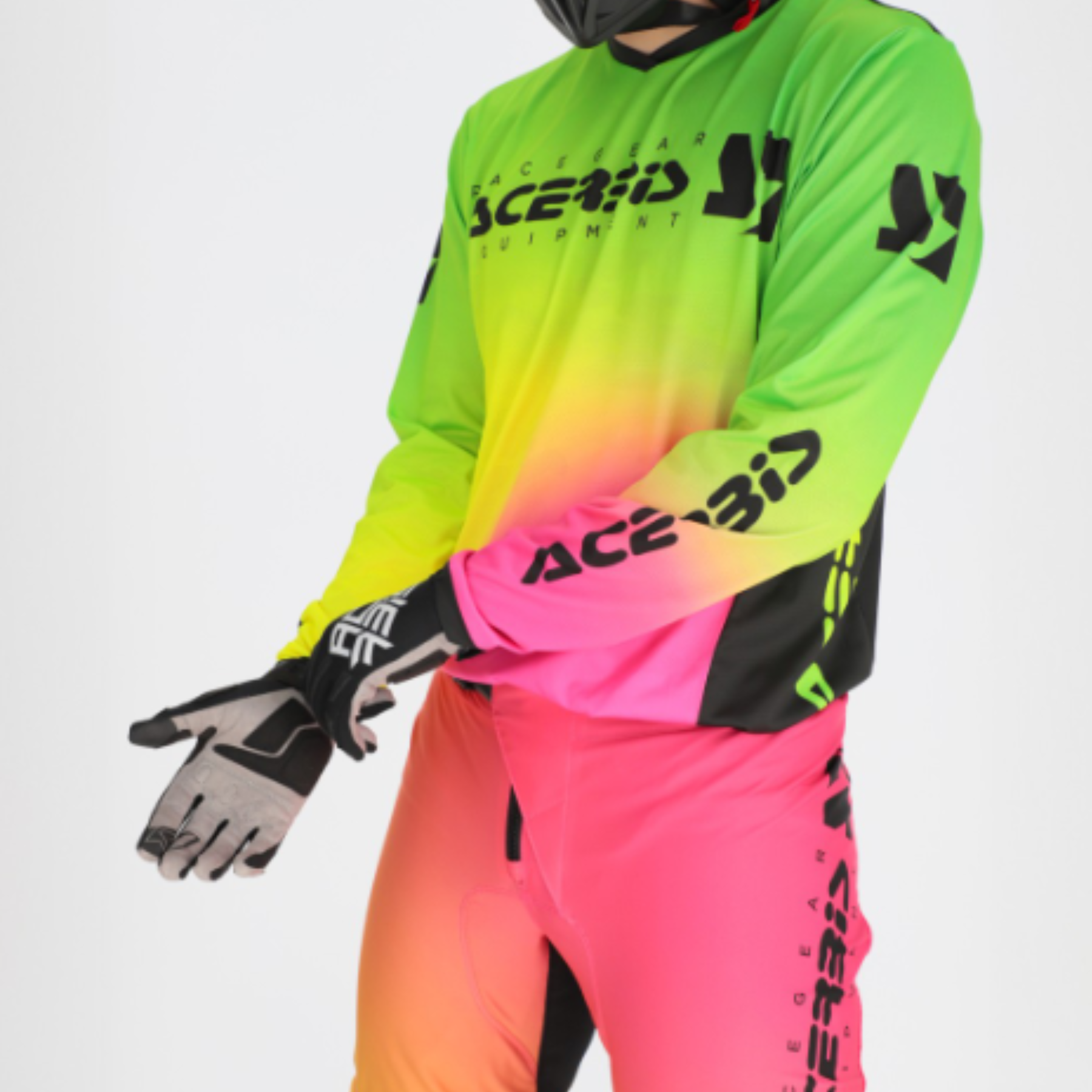 JERSEY MX J-TRACK STABI FUCSIA / AMARILLO FLUOR - Imagen 2