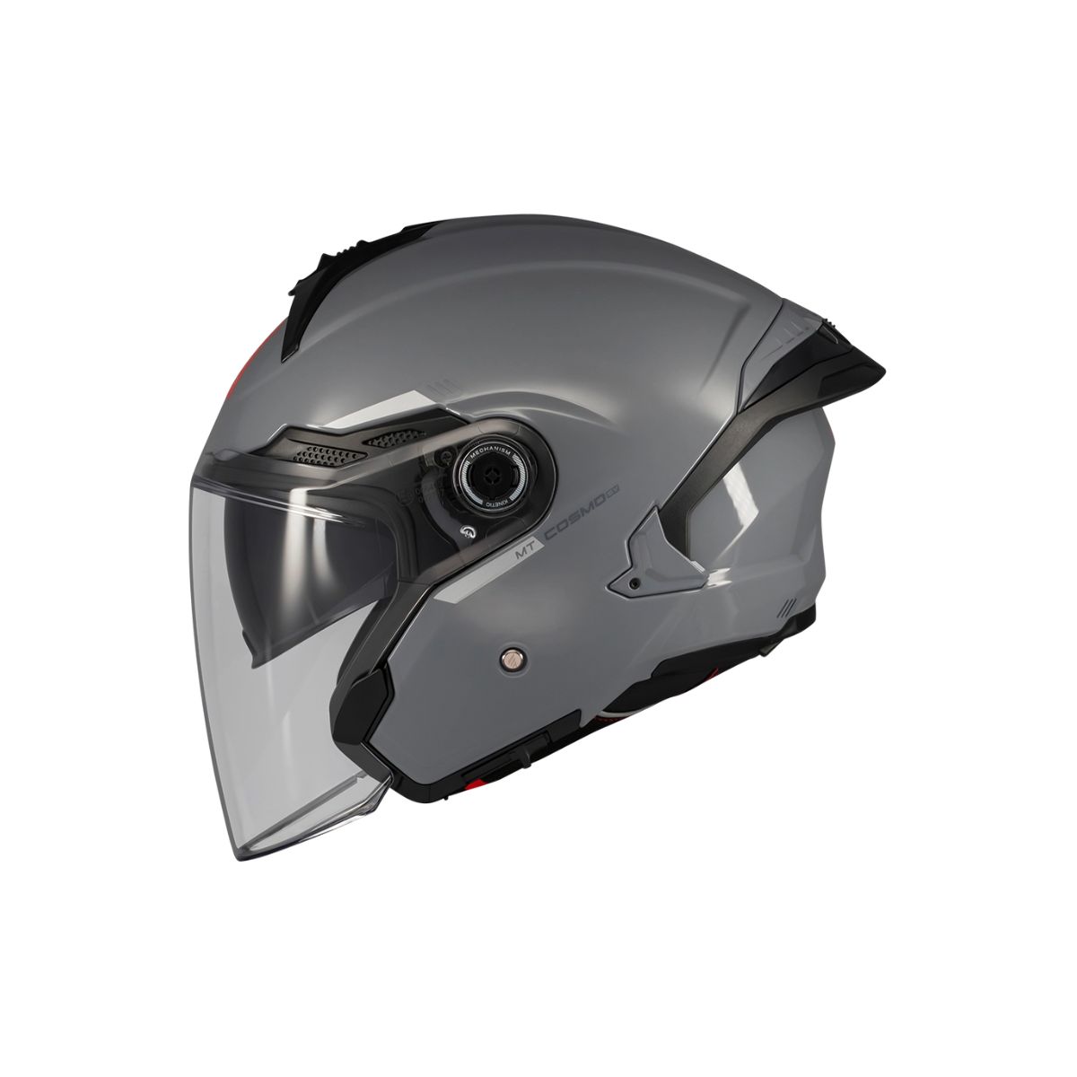 Casco Jet MT Cosmo SV Solid A2 Gris Brillo Motos y Accesorios ®