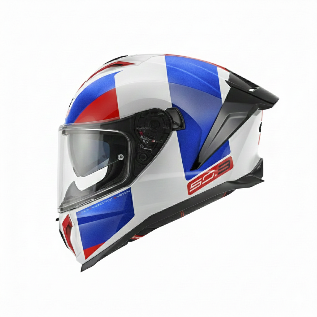 50.3 VISION BLANCO, AZUL, ROJO BRILLO